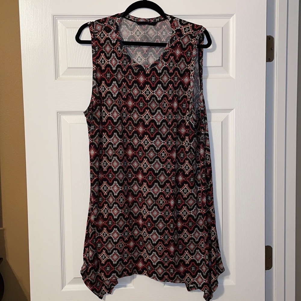Cuddl Duds Softwear Printer Tunic Tank